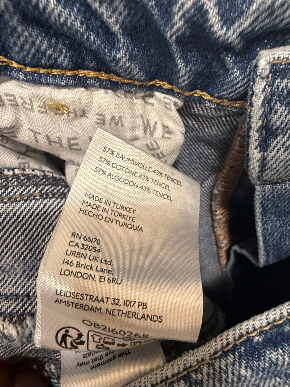We the Free Good Luck Daisy Printed Barrel Jeans - Picture 8 of 9